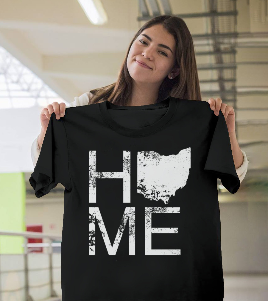 Vintage Ohio Map Home Buckeye Love T-Shirt
