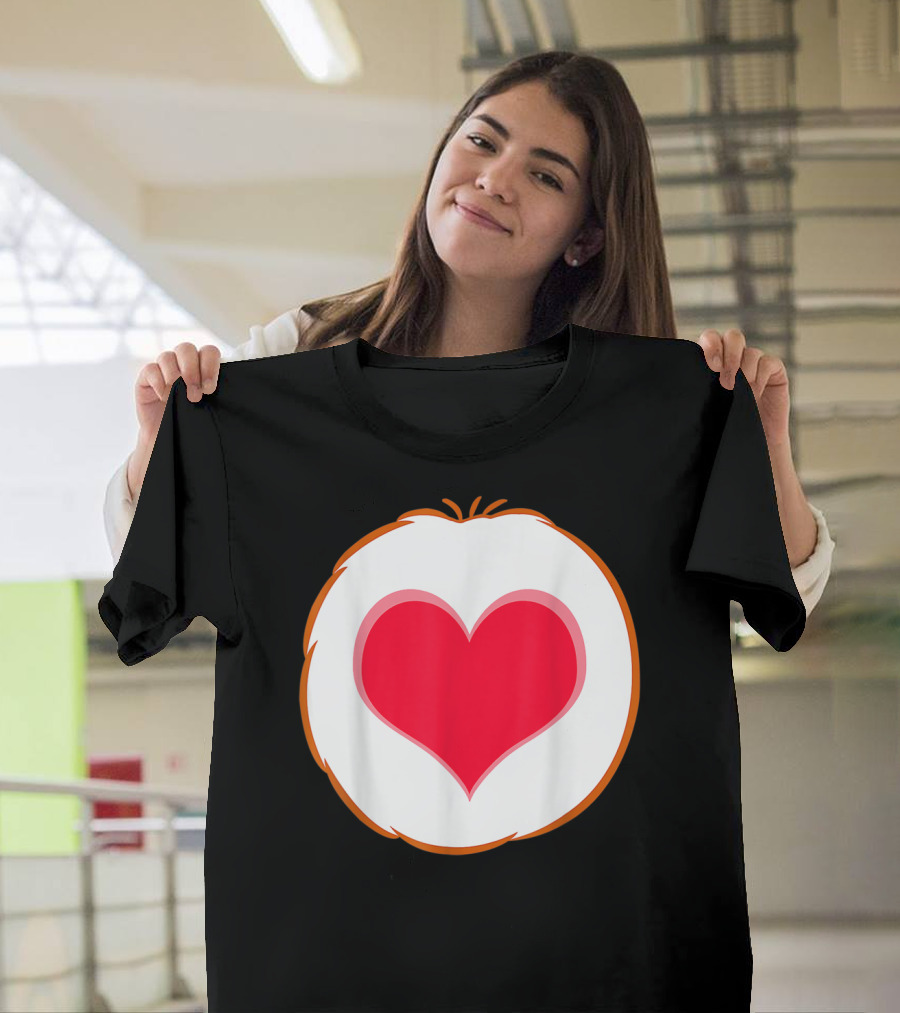 Tender Heart Red Heart Bear Emblem T-Shirt