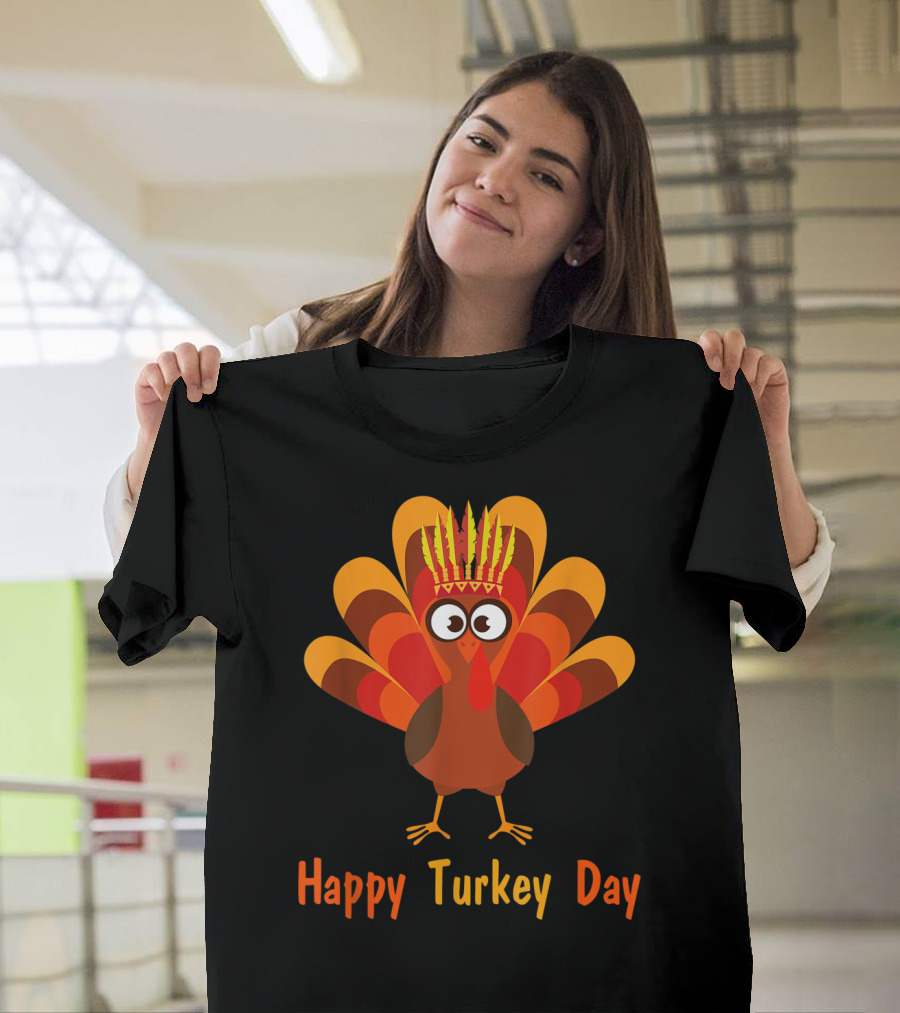 Happy Turkey Day Thanksgiving Fall Season T-Shirt