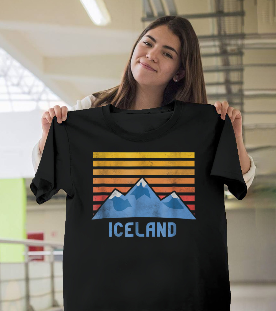 Iceland Sunset Mountain Adventure T-Shirt