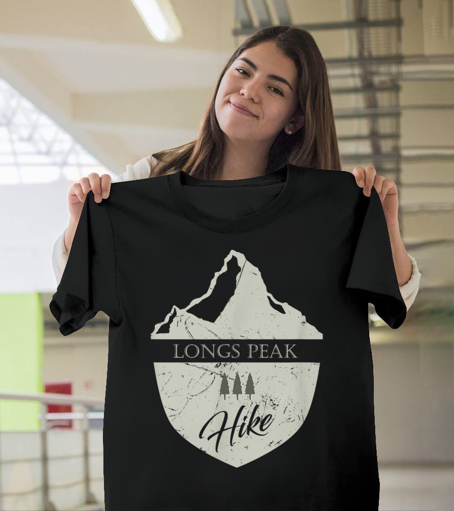 Longs Peak Hike Colorado Mountain Hiking T-Shirt