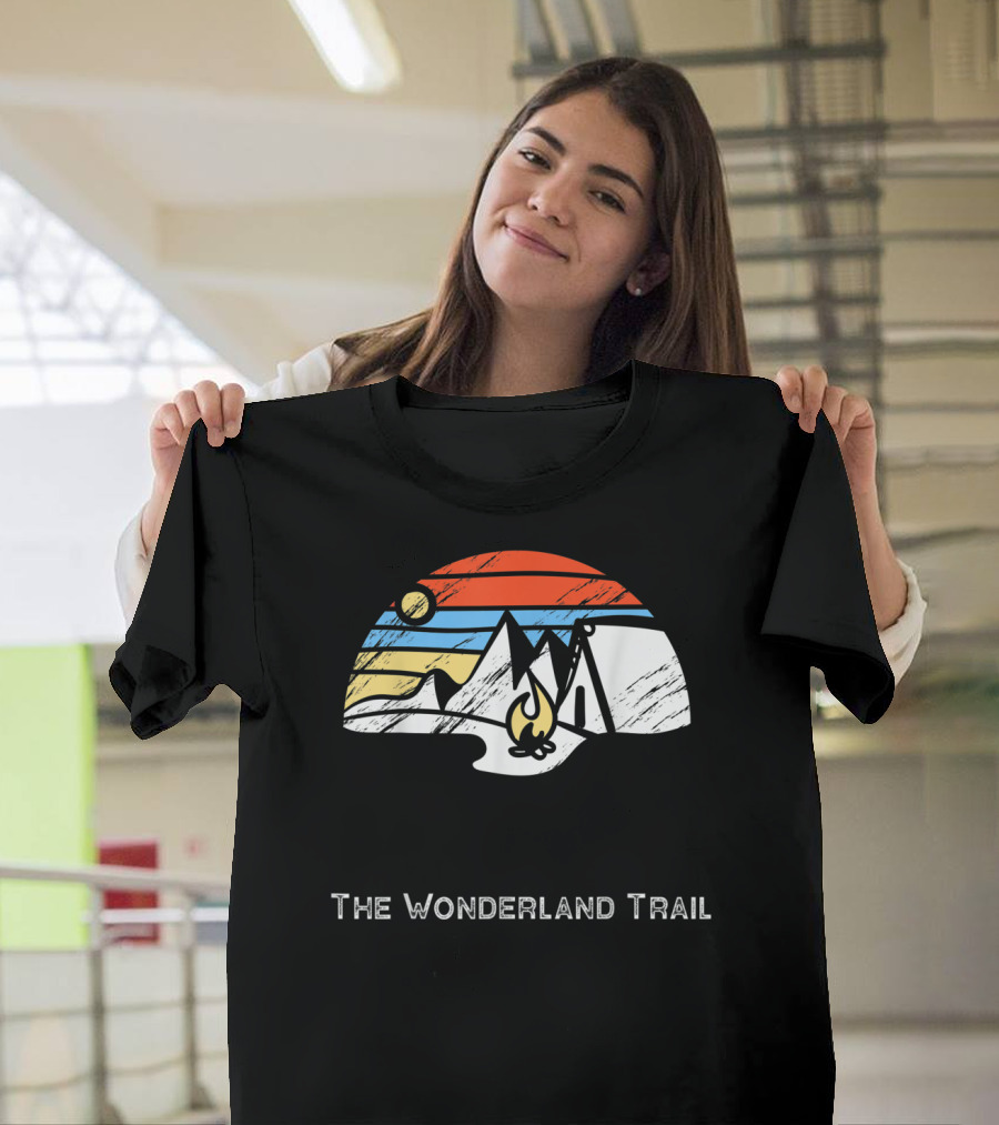 The Wonderland Trail Mountain Camping Adventure T-Shirt