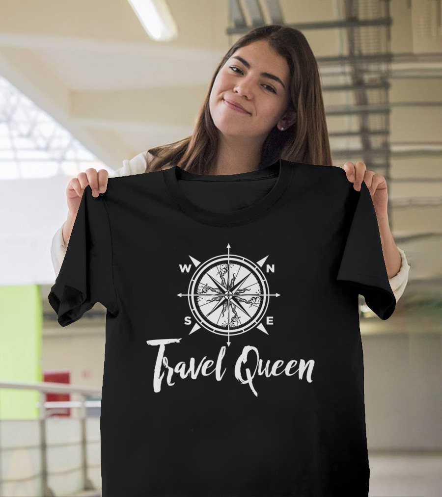 Travel Queen Compass Rose Adventure Explorer T-Shirt