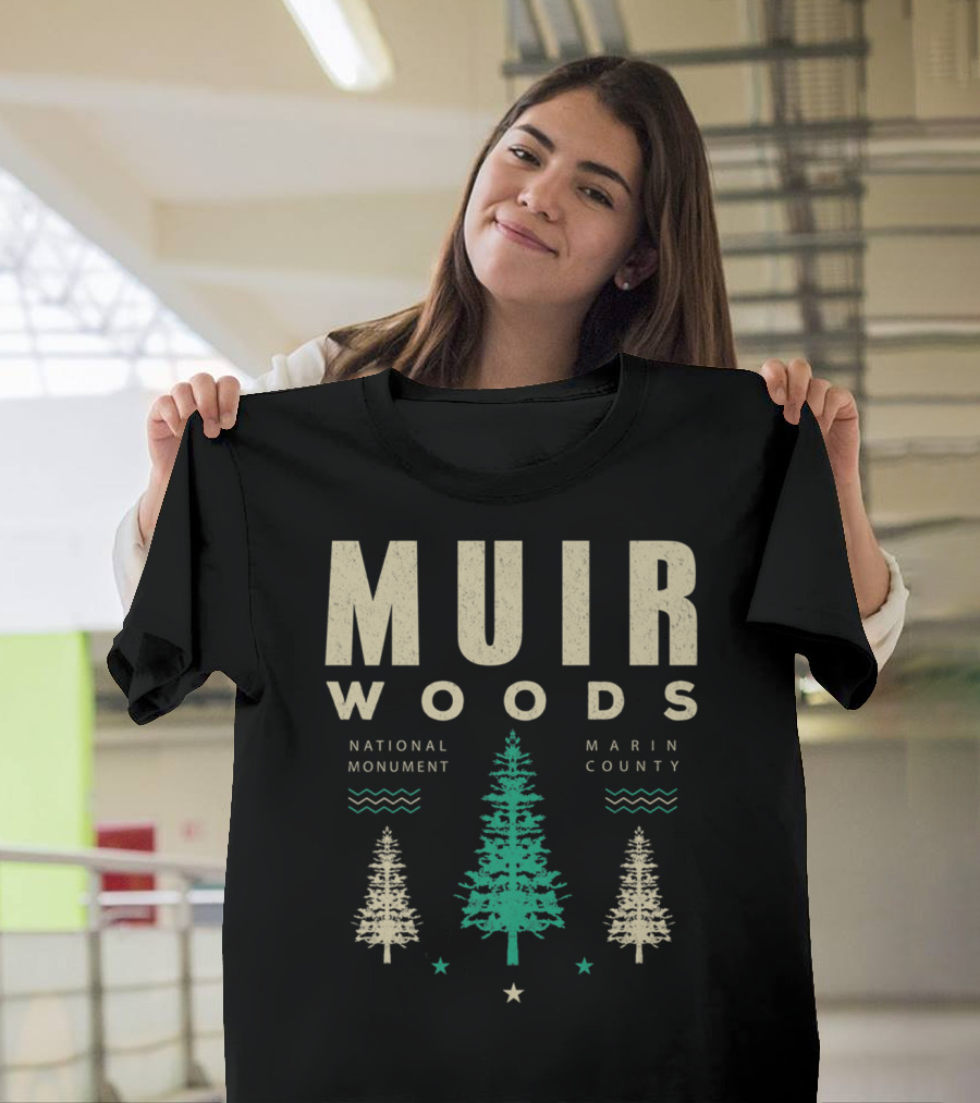 Muir Woods National Monument Marin County Vintage Hiking T-Shirt