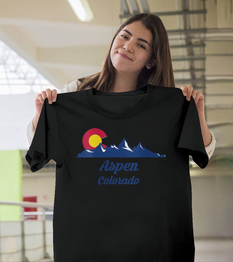 Aspen Colorado Co City State Home Mountain T-Shirt