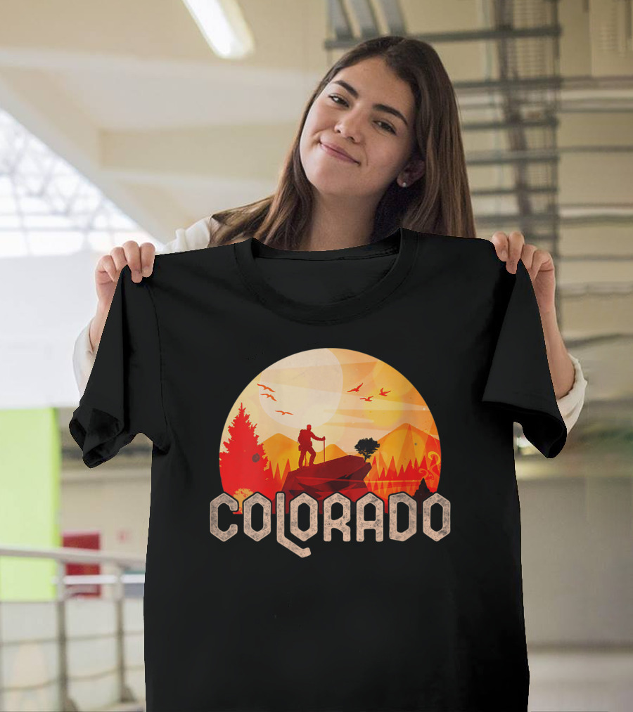 Colorado Hiking Sunset Scenic Adventure T-Shirt