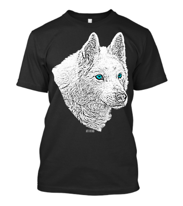Siberian Husky Blaue Augen Weiãÿer Art Of Kendall T-Shirt
