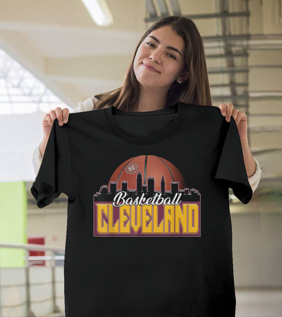 Cleveland Basketball Skyline Jersey Perfect Basketball T-Shirt