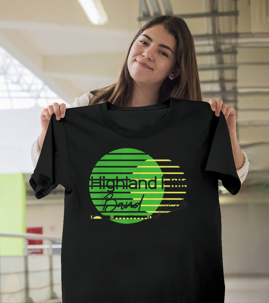 Highland Hills Band Retro Circle Stripes T-Shirt