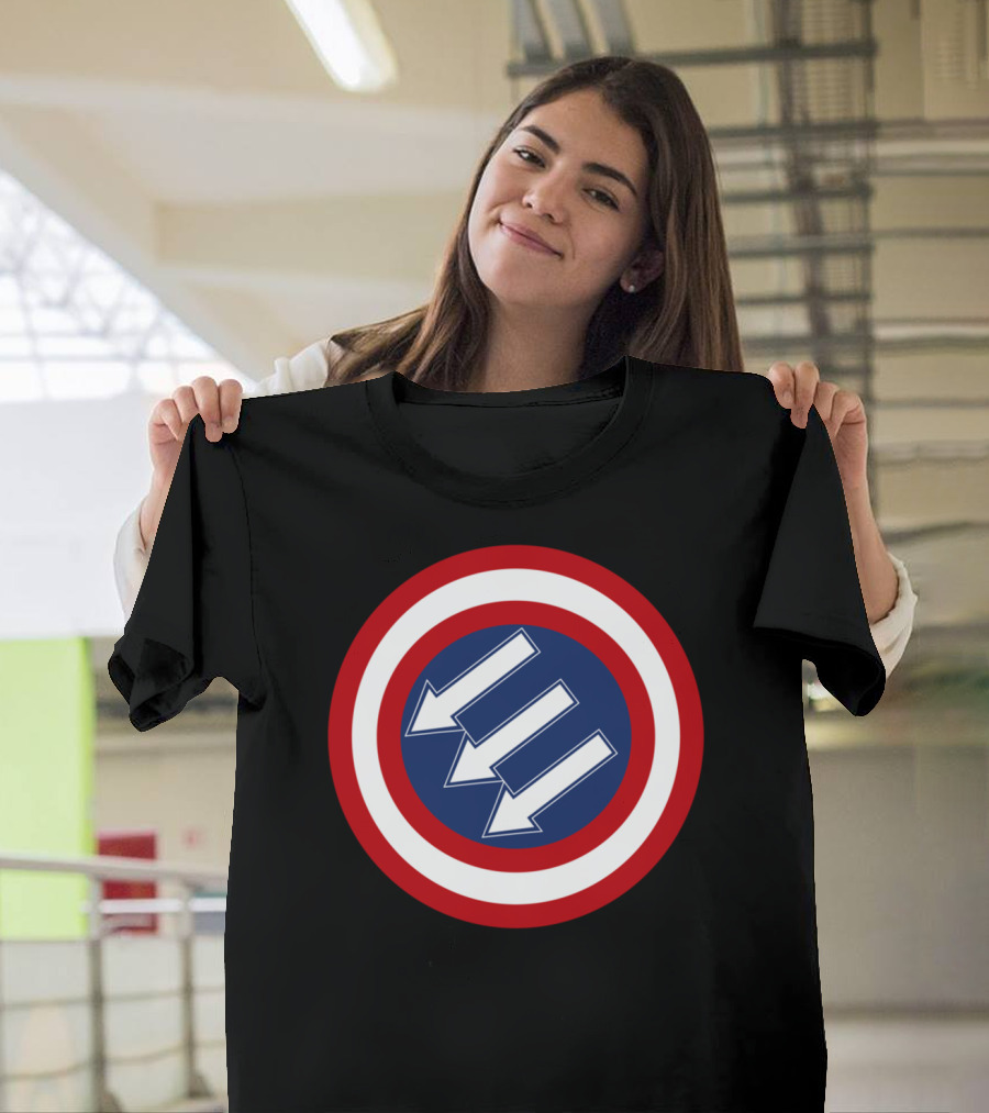 Iron Front American Shield Symbol Arrows T-Shirt