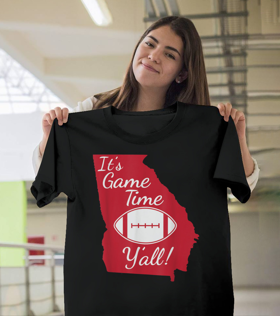 Georgia Football It's Game Time Y'all Mens Cool Dad T-Shirt