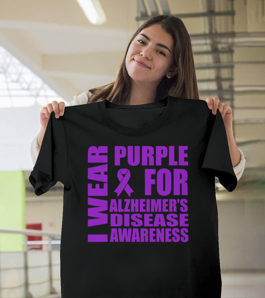 I Wear Purple For Alzheimer's Disease Awareness T-Shirt