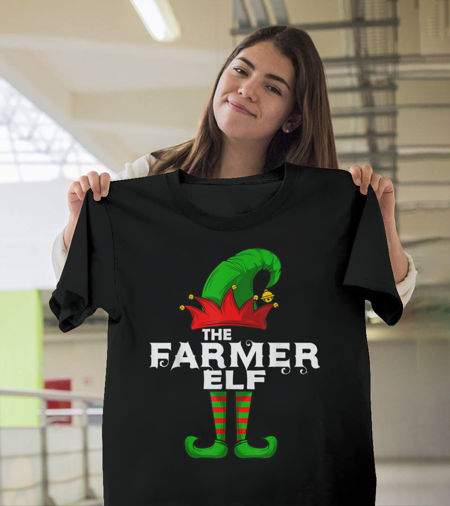 The Farmer Elf Family Christmas Group Matching Attire T-Shirt