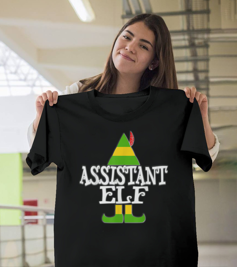 Assistant Elf Christmas Holiday T-Shirt