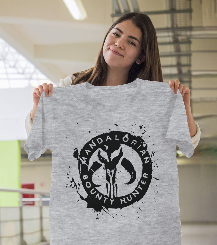 Mandalorian Bounty Hunter Splatter T-Shirt