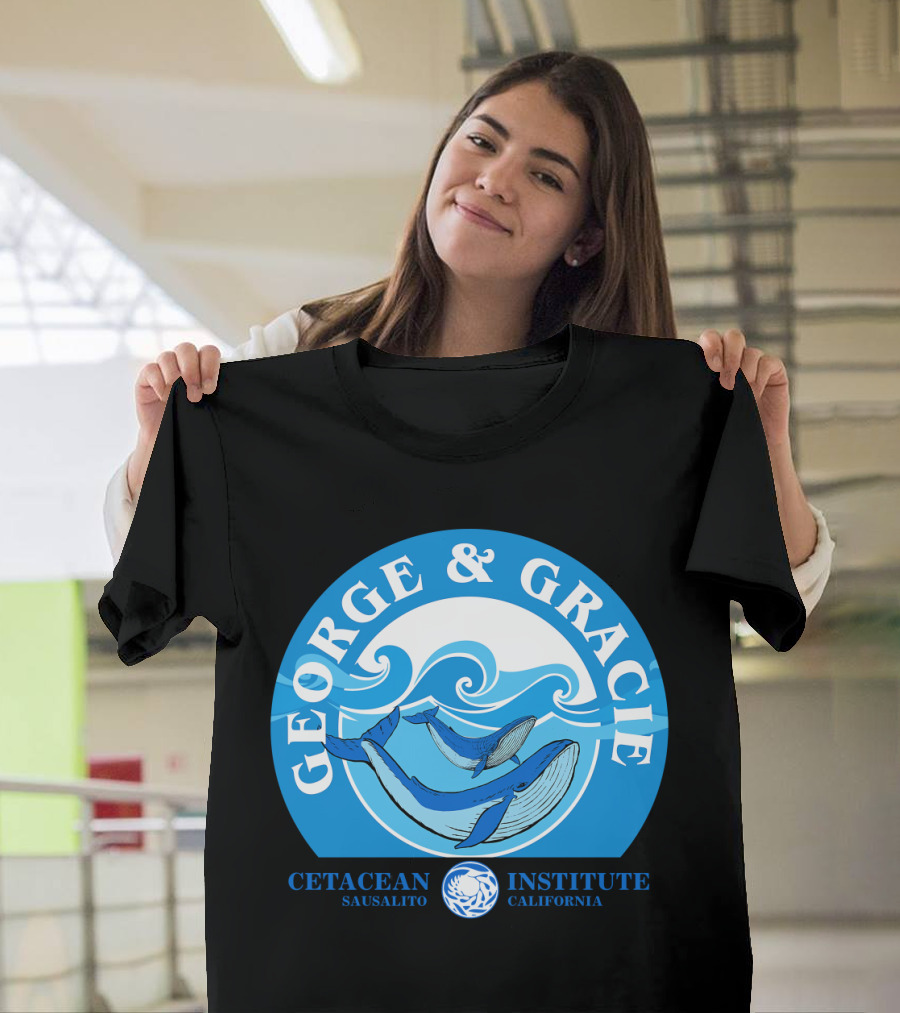 Star Trek George And Gracie Cetacean Institute Sausalito California T-Shirt