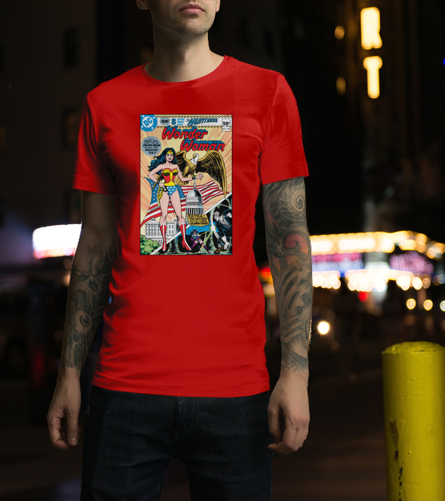 Wonder Woman DC Comics Huntress 1977 Solomon Grundy Patriotic Cover T-Shirt