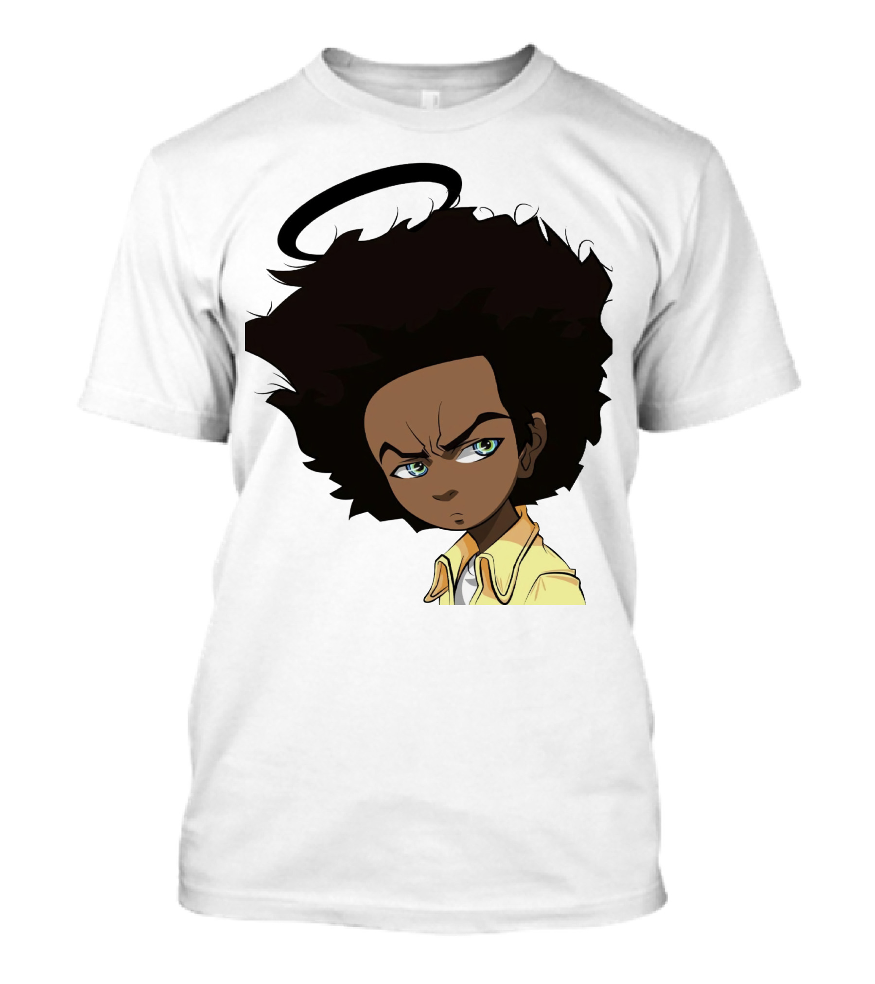 TBD7 Boondocks Huey Freeman Anime Halo T-Shirt
