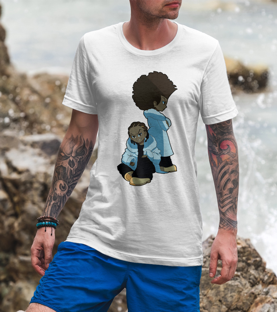 The Boondocks Huey And Riley Characters T-Shirt