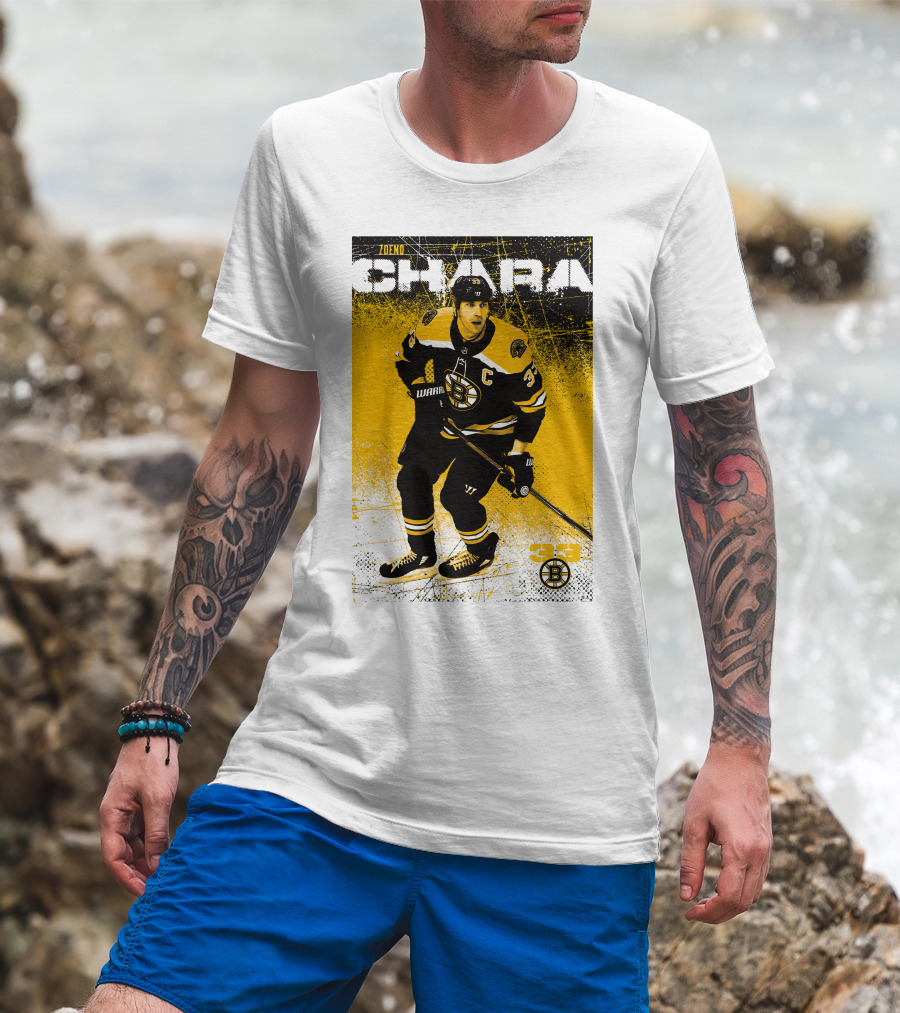 Zdeno Chara Boston Bruins 33 Hockey Captain T-Shirt