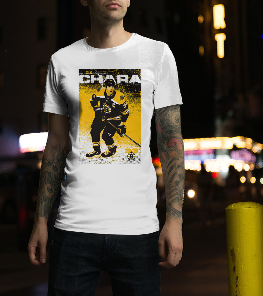 Zdeno Chara Boston Bruins 33 Hockey Captain T-Shirt