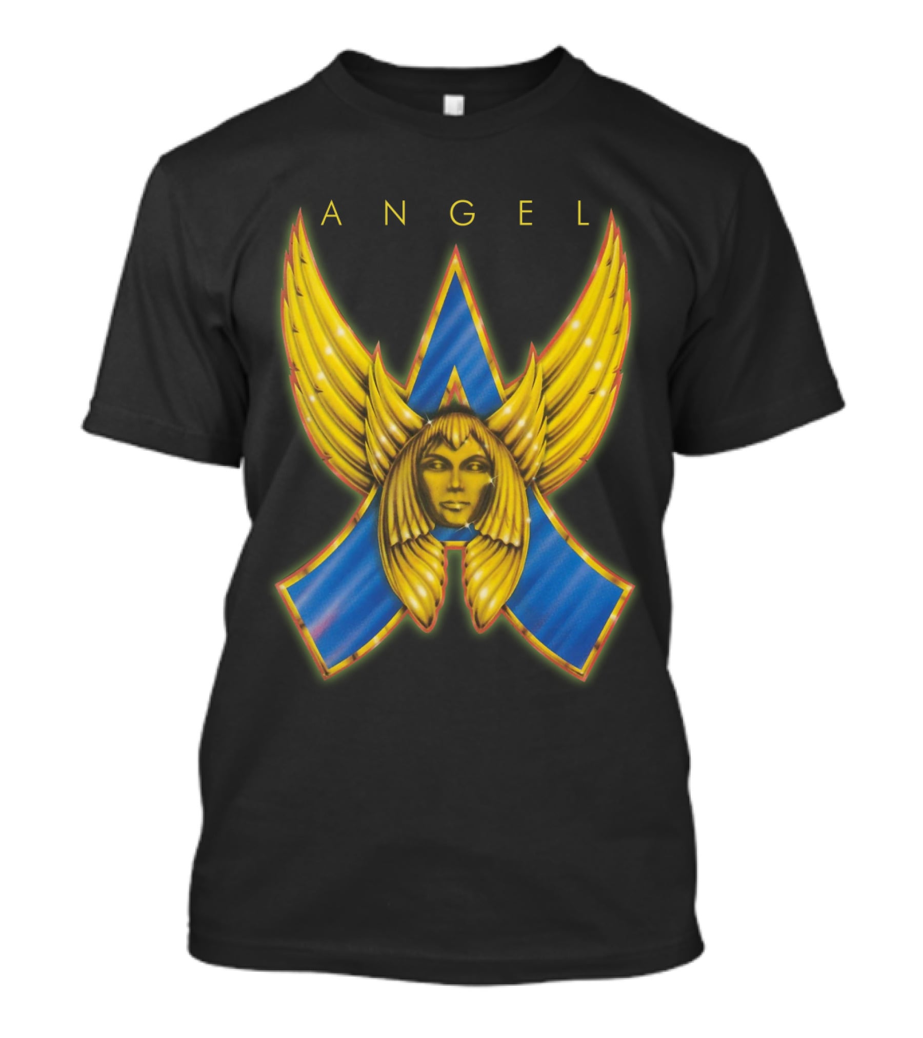 ANGEL Band Logo Winged Face Emblem T-Shirt
