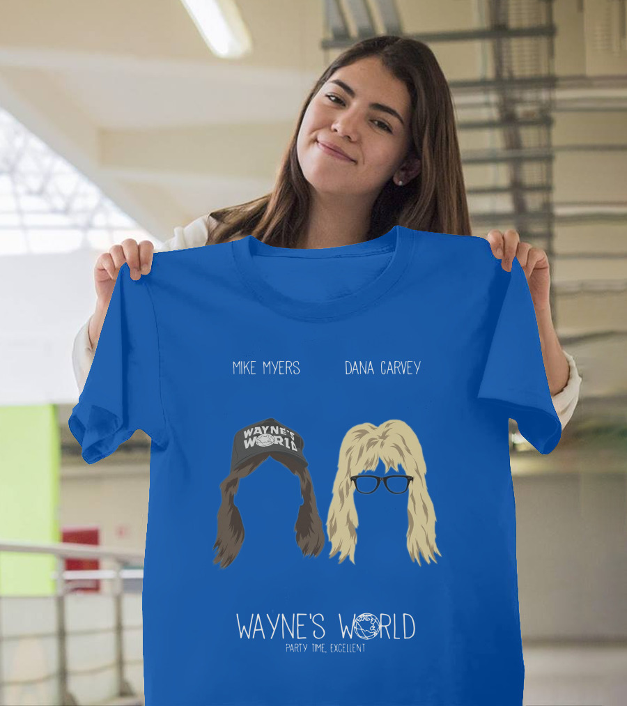 Wayne's World Mike Myers Dana Carvey Party Time Excellent T-Shirt