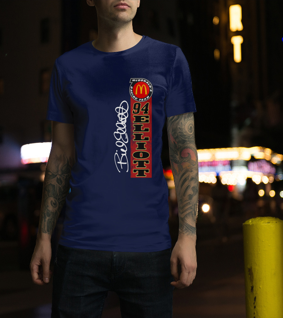 McDonald's Racing Team 94 Bill Elliott Signature T-Shirt