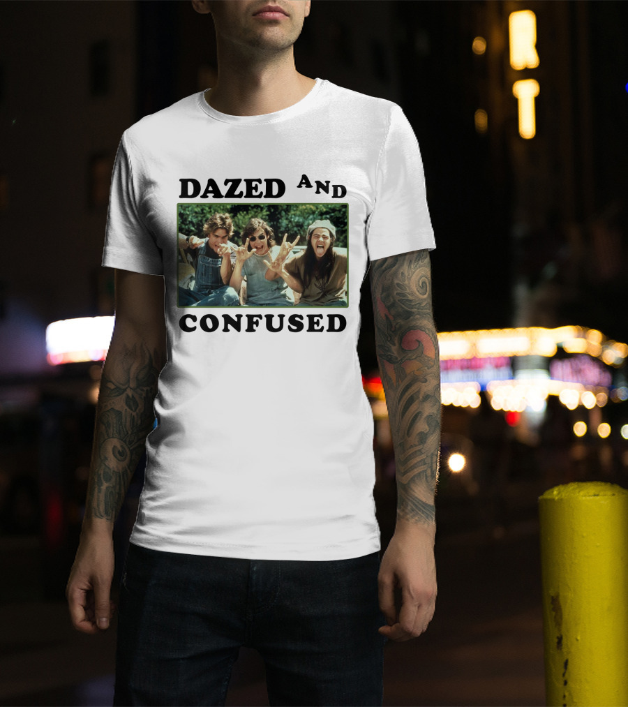 Dazed And Confused 1993 Movie Cast Rock Hands Scene T-Shirt