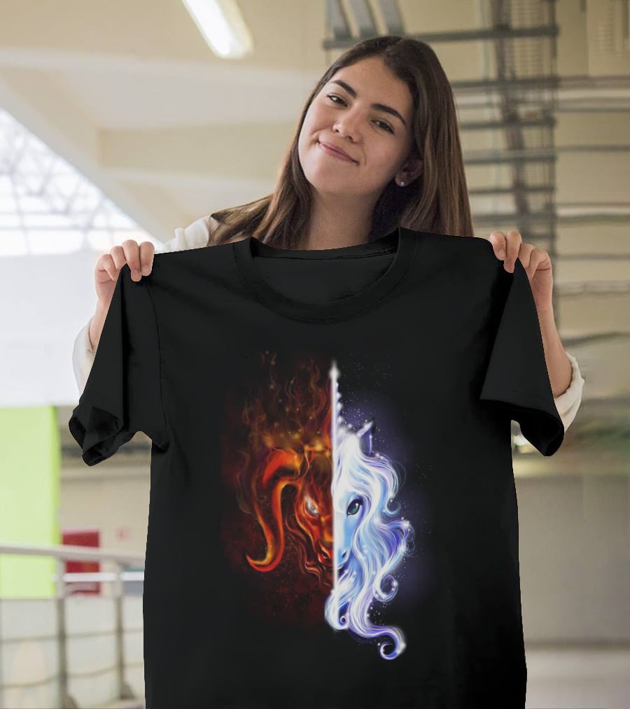 The Last Unicorn Duality Of Fire And Ice T-Shirt