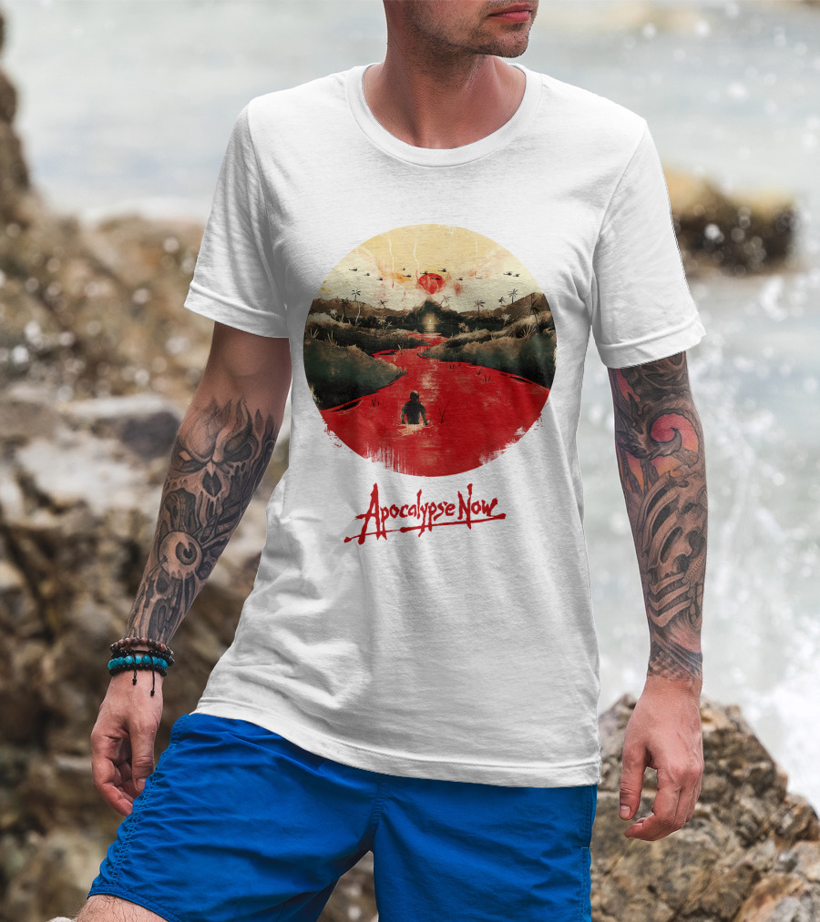 15 Helicopters Jungle River Apocalypse Now T-Shirt