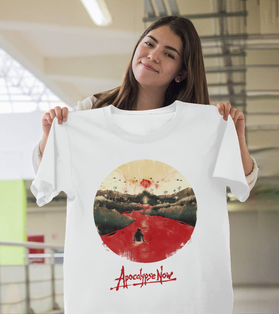 15 Helicopters Jungle River Apocalypse Now T-Shirt