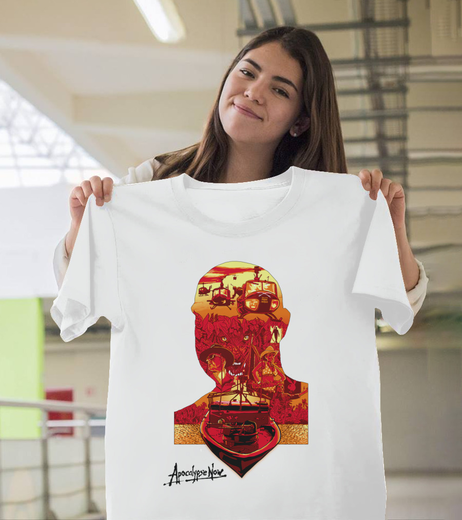 Apocalypse Now Graphic With Helicopters And Boat T-Shirt