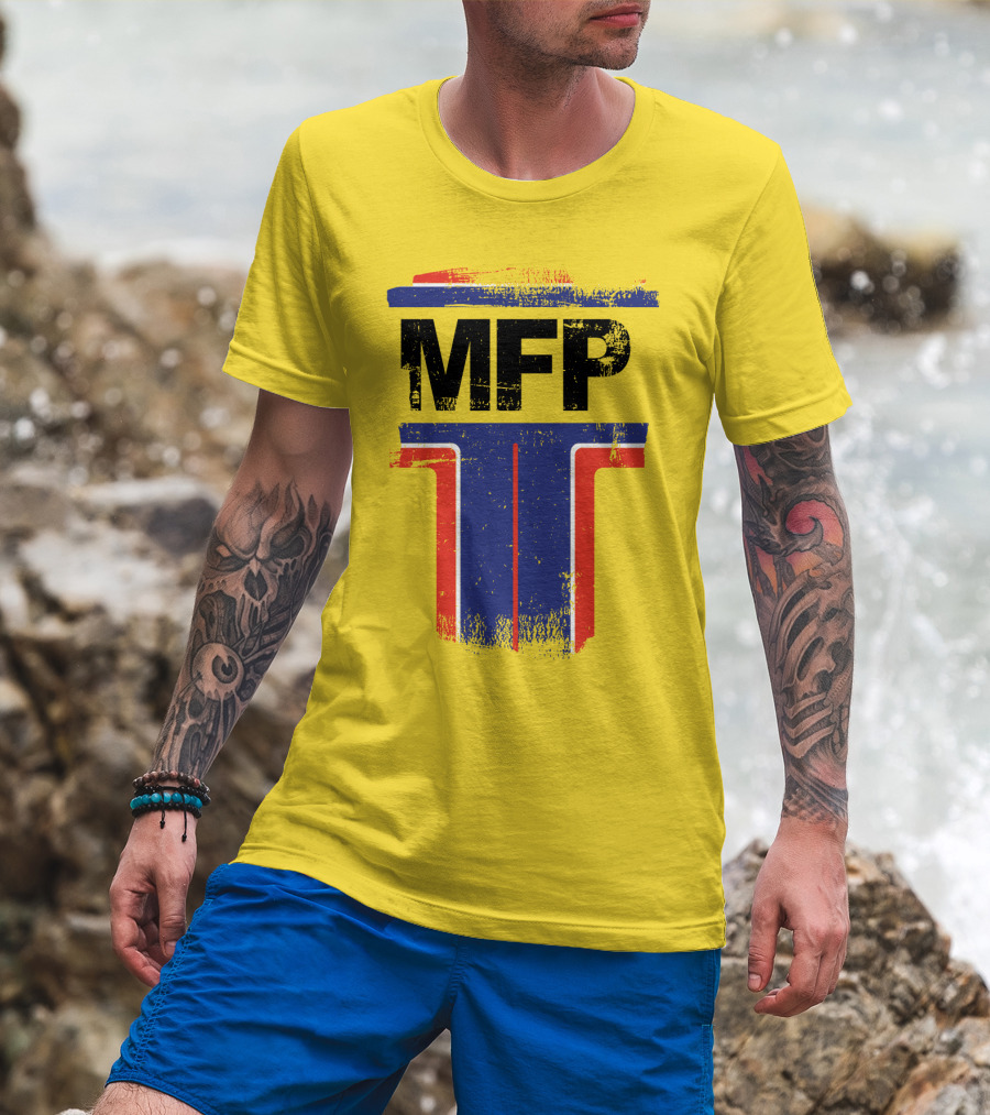 Mad Max MFP Main Force Patrol Vintage Logo Ao Vang T-Shirt