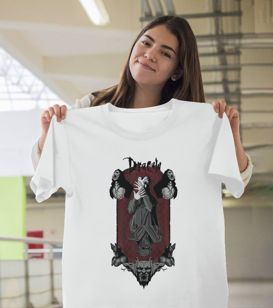 Dracula Vampire Gothic Horror Iconic Imagery T-Shirt