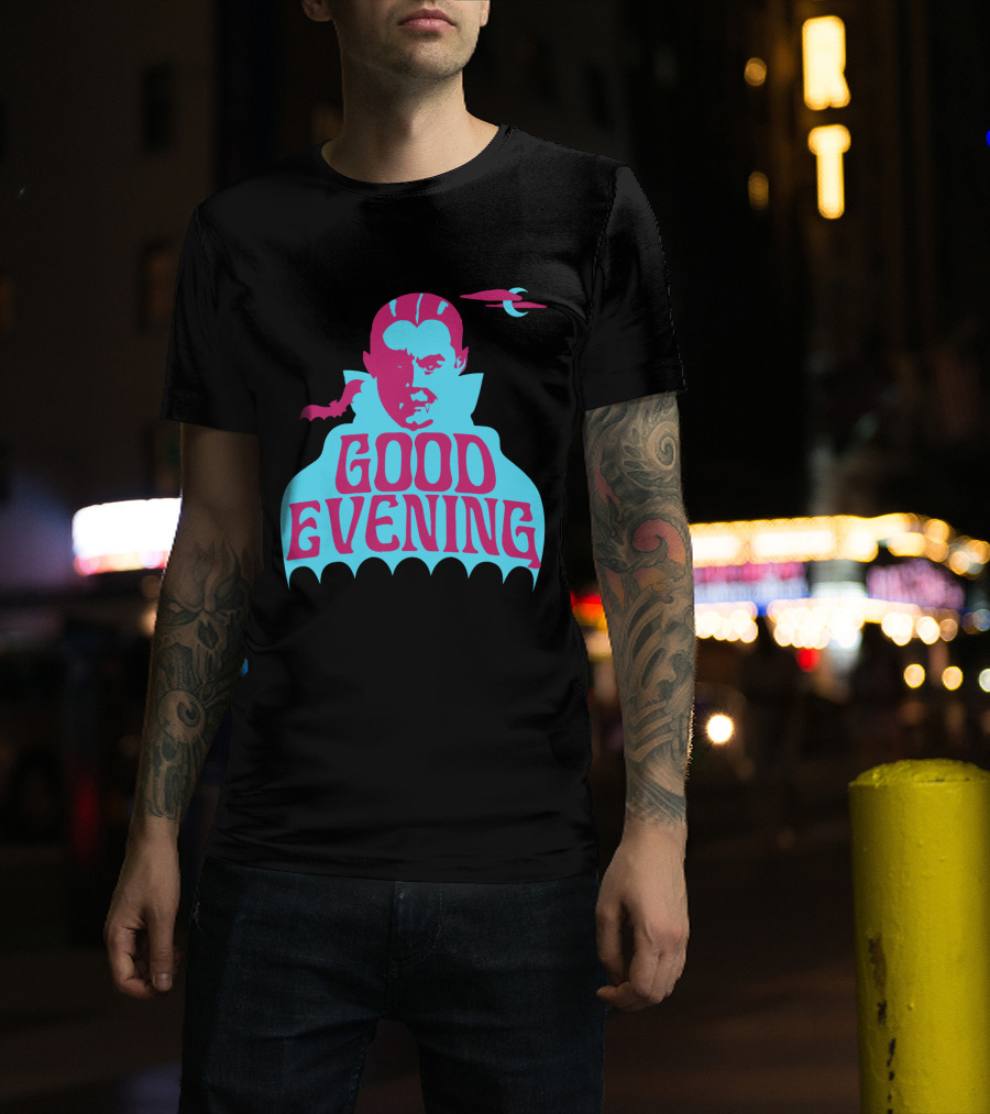 Good Evening Dracula Vampire MoonBat Iconic T-Shirt