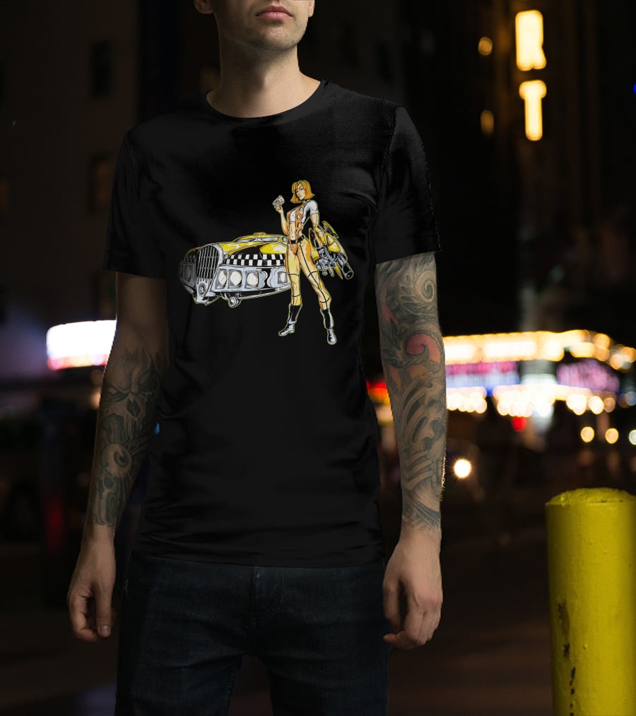 The Fifth Element Leeloo Dallas Vintage Taxi Cab T-Shirt