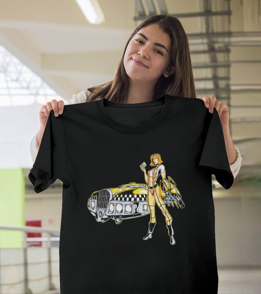 The Fifth Element Leeloo Dallas Vintage Taxi Cab T-Shirt