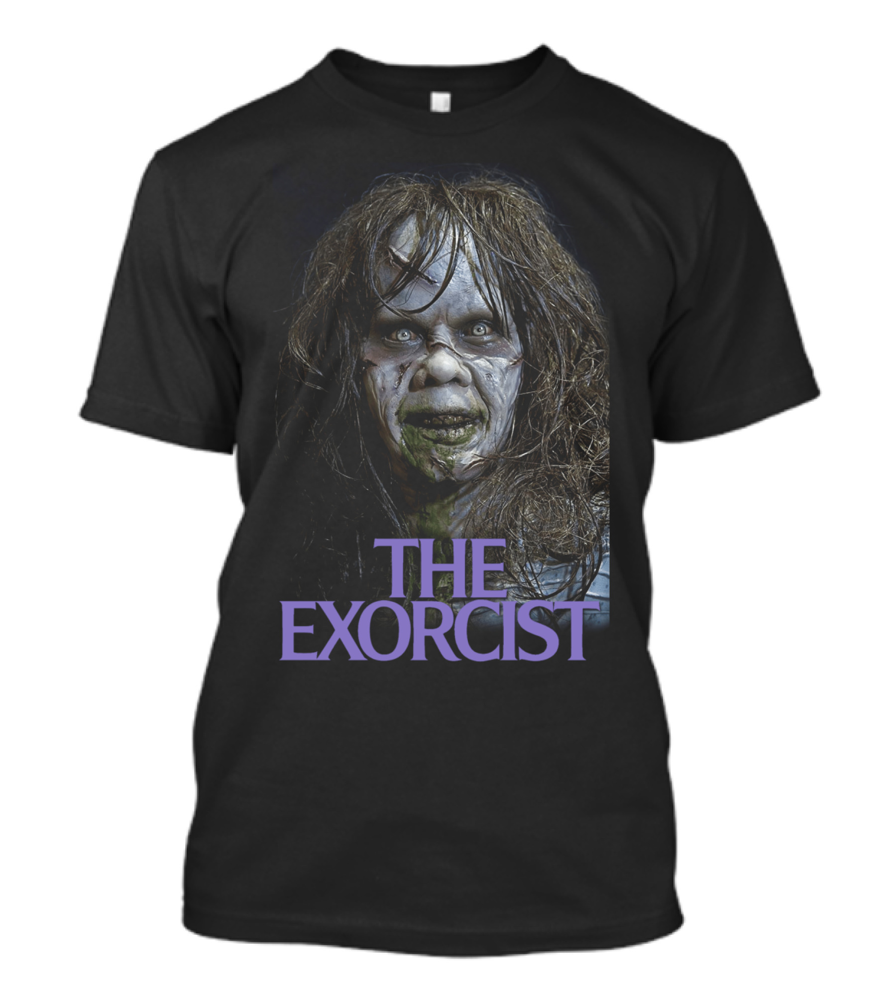 The Exorcist 1973 Iconic Horror Face T-Shirt