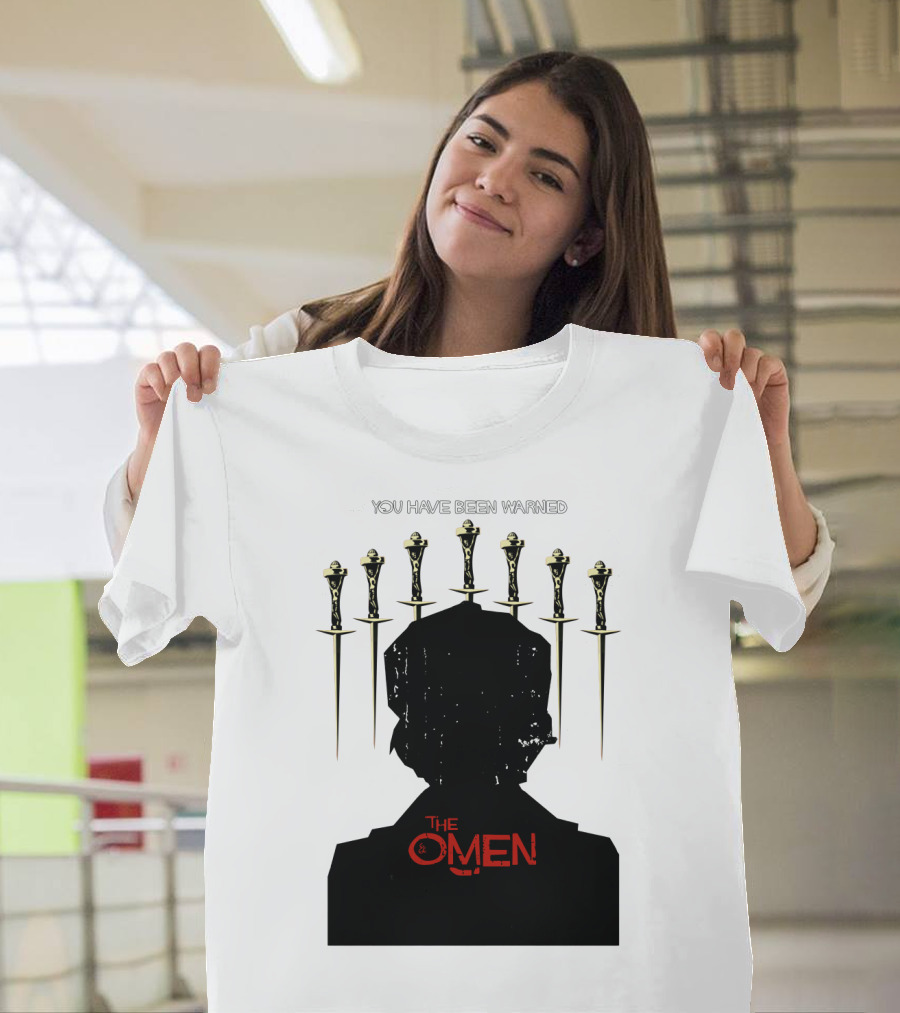 You Have Been Warned The Omen 1976 Silhouette And Daggers T-Shirt
