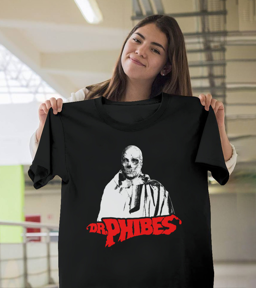 Dr. Phibes Skull Cloak T-Shirt