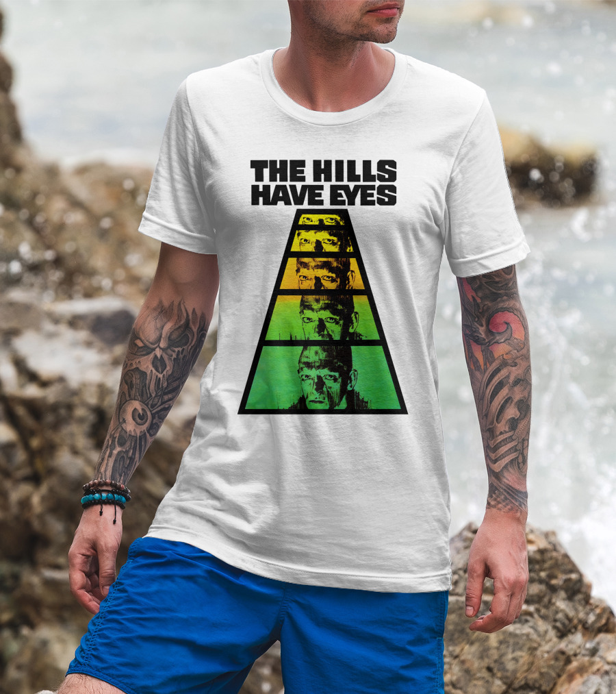 The Hills Have Eyes Retro 1977 Pyramid Faces T-Shirt