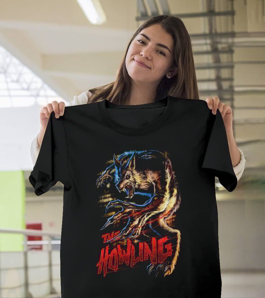 The Howling Werewolf Creature Retro Horror T-Shirt