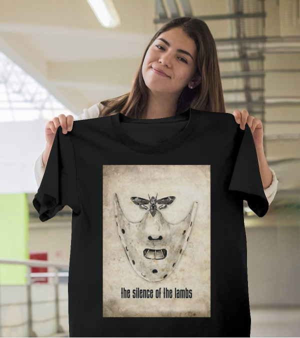 The Silence Of The Lambs Hannibal Lecter Mask With Death's-Head Hawkmoth T-Shirt