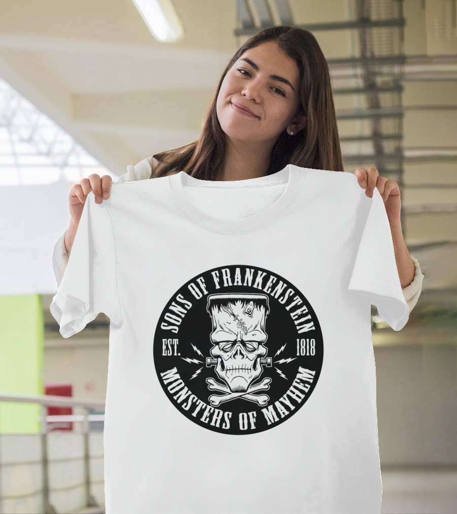 Sons of Frankenstein Monsters of Mayhem Est. 1818 T-Shirt