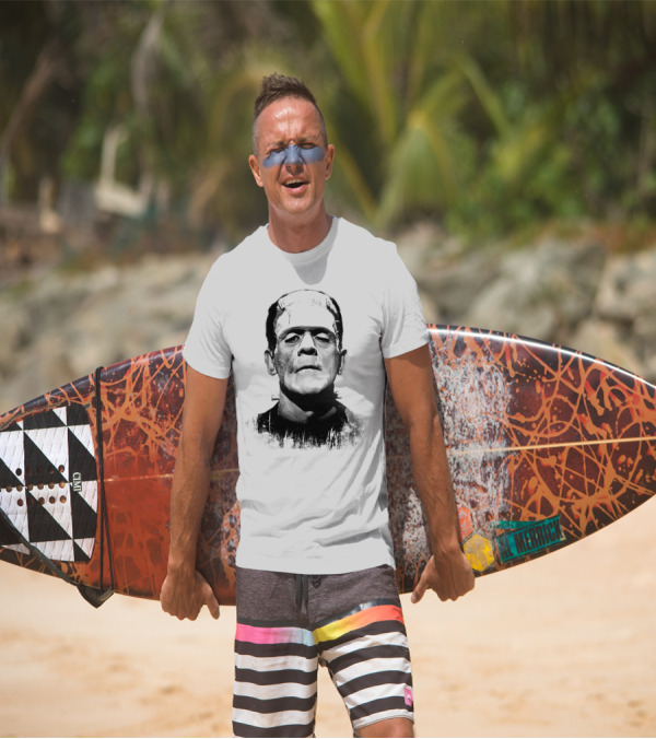 Frankenstein The Face Classic Monster T-Shirt