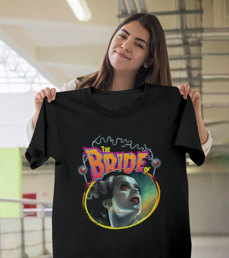 The Bride of Frankenstein Retro Horror Movie T-Shirt