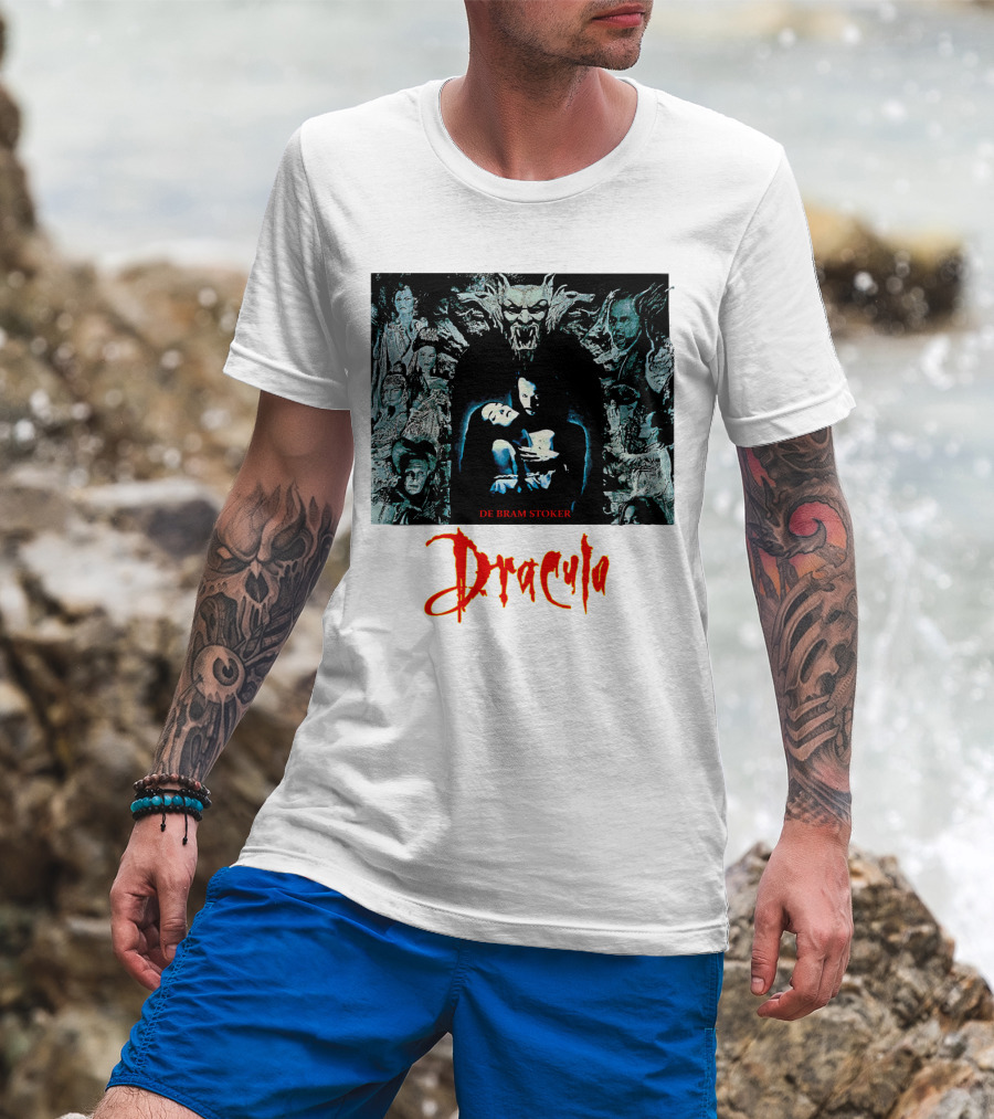 Dracula De Bram Stoker Vampire Collage 1992 T-Shirt