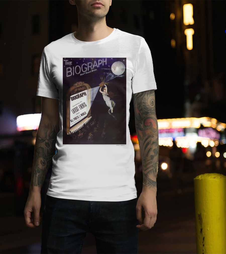 The Biograph 1910 Reg Trade Mark Biograph Presenting Latest Events From All Parts Of The World T-Shirt