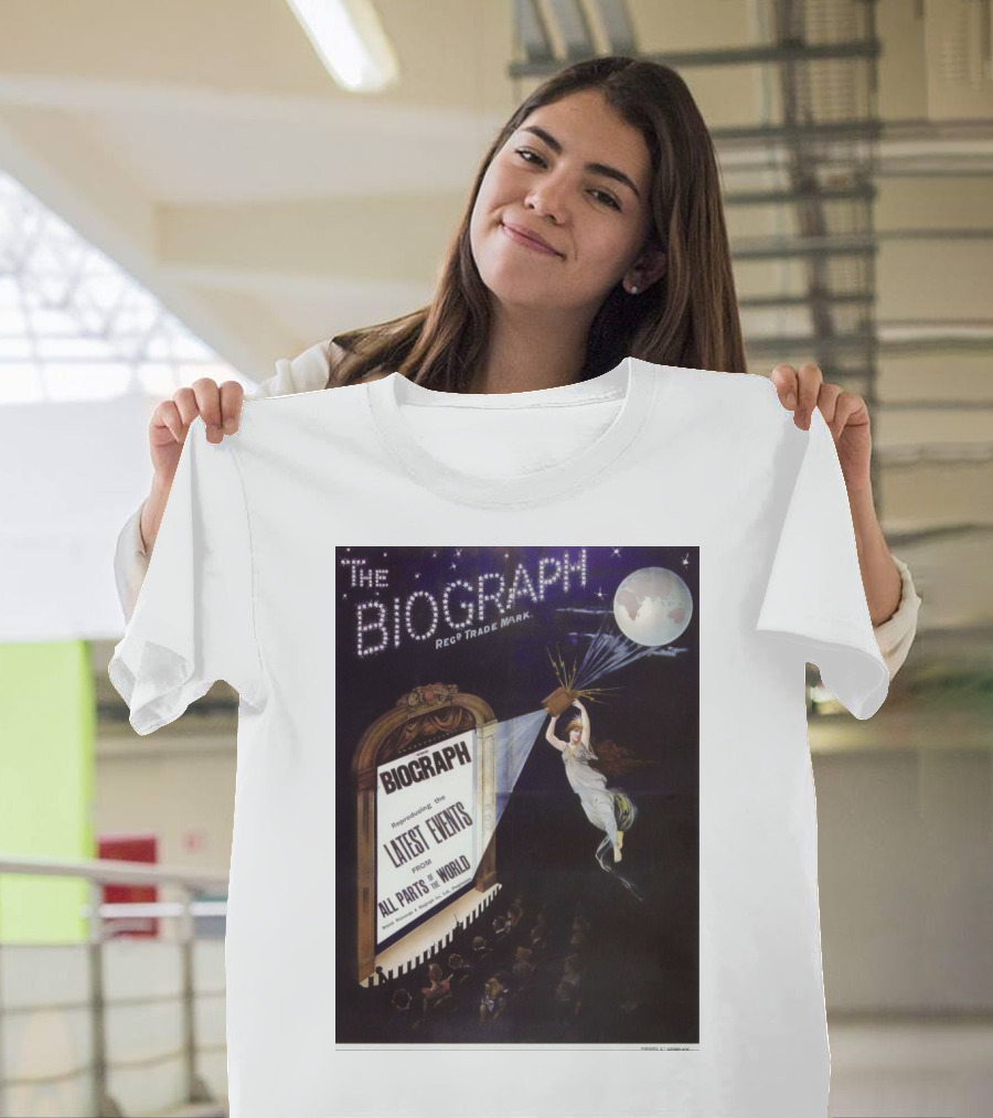The Biograph 1910 Reg Trade Mark Biograph Presenting Latest Events From All Parts of the World T-Shirt